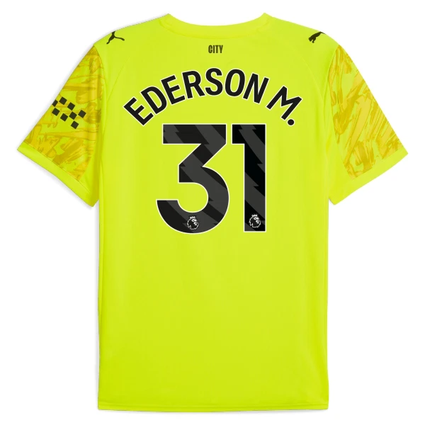 Dres Manchester City Ederson Moraes M. 31 Golmanski 2025/26 Žuti Dres Manchester City Ederson Moraes M. 31 Golmanski 2025/26 Žuti