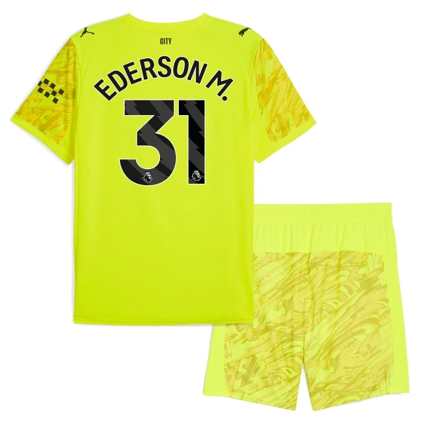 Dres Manchester City Ederson Moraes M. 31 Golmanski Dječji 2025/26 Žuti Dres Manchester City Ederson Moraes M. 31 Golmanski Dječji 2025/26 Žuti