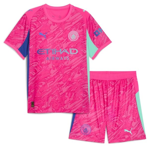 Dres Manchester City Golmanski Dječji 2025/26 Ružičasta Dres Manchester City Golmanski Dječji 2025/26 Ružičasta