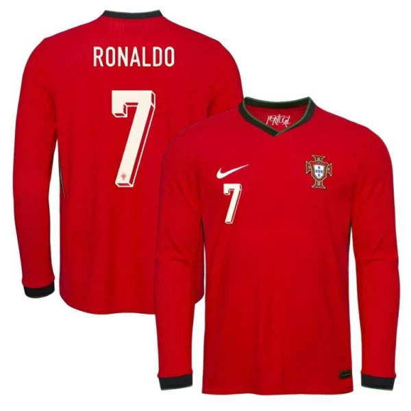 Dres Portugal Cristiano Ronaldo 7 Domaći 2025 Dugi Rukav Dres Portugal Cristiano Ronaldo 7 Domaći 2025 Dugi Rukav