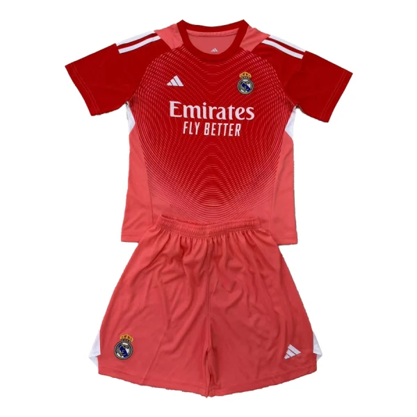 Dres Real Madrid Golmanski Dječji 2025/26 Crvena Dres Real Madrid Golmanski Dječji 2025/26 Crvena
