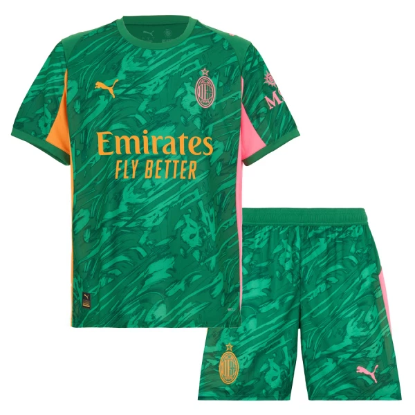Dres AC Milan Golmanski Dječji 2025/26 Zelena Dres AC Milan Golmanski Dječji 2025/26 Zelena