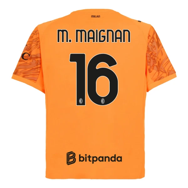 Dres AC Milan M. Maignan 16 Golmanski 2025/26 Naranča Dres AC Milan M. Maignan 16 Golmanski 2025/26 Naranča