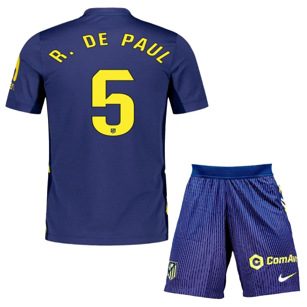 Dres Atlético Madrid Rodrigo de Paul 5 Dječji Gostujući 2025/26 Dres Atlético Madrid Rodrigo de Paul 5 Dječji Gostujući 2025/26