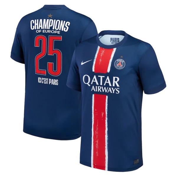 Dres Paris Saint-Germain 1 Star Champions of Europe Domaći 2024/25 Dres Paris Saint-Germain 1 Star Champions of Europe Domaći 2024/25