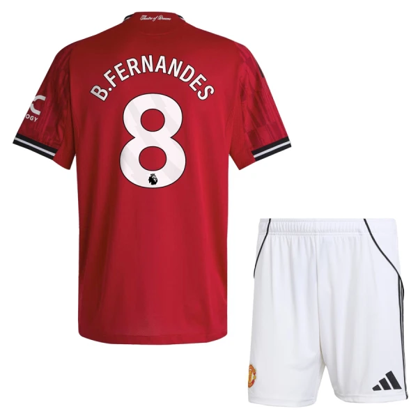 Dres Manchester United Bruno Fernandes 8 Dječji Domaći 2025/26 Dres Manchester United Bruno Fernandes 8 Dječji Domaći 2025/26