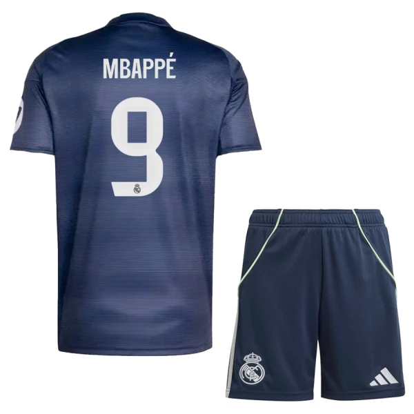Dres Real Madrid Kylian Mbappé 9 Dječji Gostujući 2025/26 Dres Real Madrid Kylian Mbappé 9 Dječji Gostujući 2025/26
