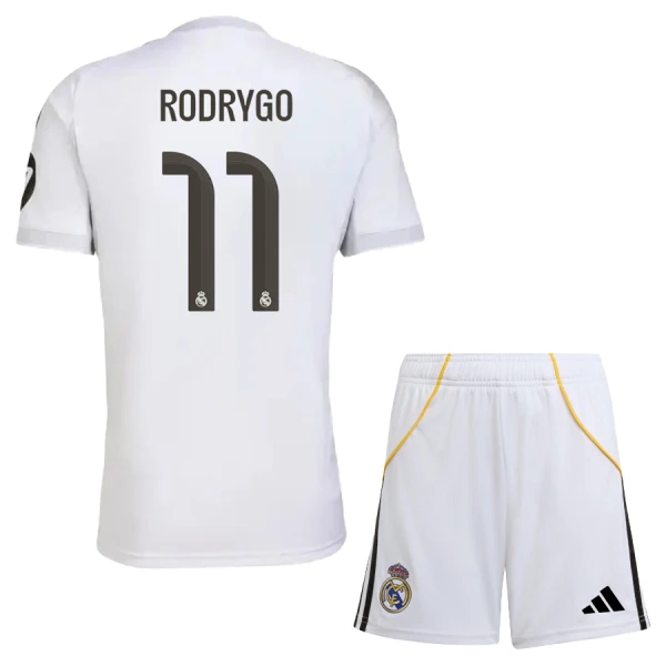 Dres Real Madrid Rodrygo Goes 11 Dječji Domaći 2025/26 Dres Real Madrid Rodrygo Goes 11 Dječji Domaći 2025/26