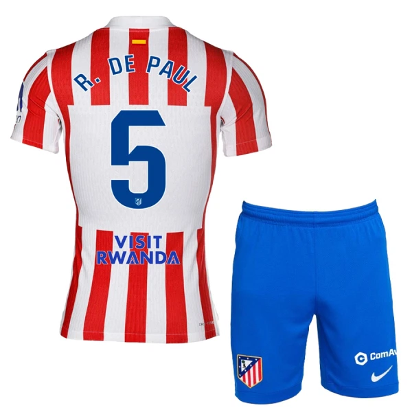 Dres Atlético Madrid Rodrigo de Paul 5 Dječji Domaći 2025/26 Dres Atlético Madrid Rodrigo de Paul 5 Dječji Domaći 2025/26