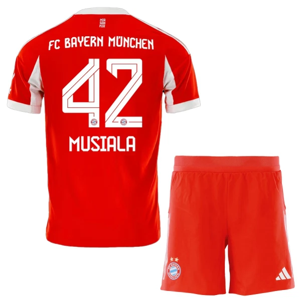 Dres FC Bayern Munich Jamal Musiala 42 Dječji Domaći 2025/26 Dres FC Bayern Munich Jamal Musiala 42 Dječji Domaći 2025/26