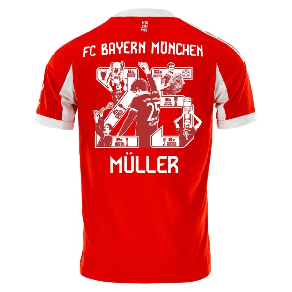 Dres FC Bayern Munich Thomas Müller 25 Domaći 2025/26 Specifična Dres FC Bayern Munich Thomas Müller 25 Domaći 2025/26 Specifična