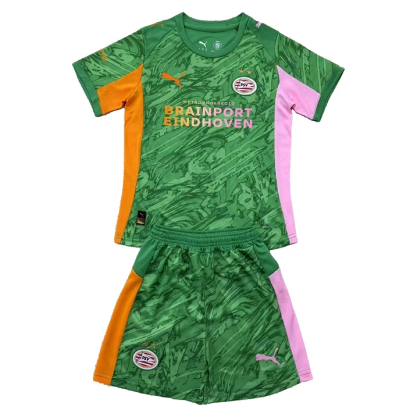 Dres PSV Eindhoven Golmanski Dječji 2025/26 Zelena Dres PSV Eindhoven Golmanski Dječji 2025/26 Zelena