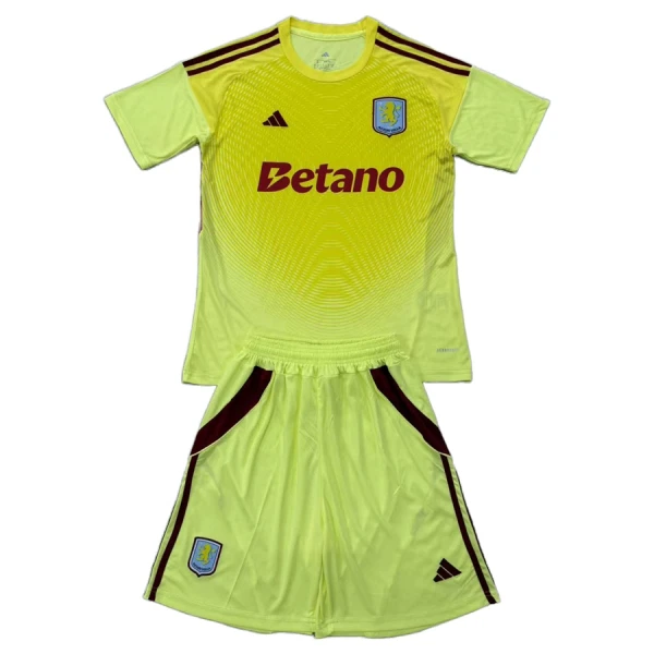Dres Aston Villa Golmanski Dječji 2025/26 Žuti