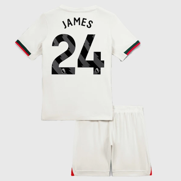 Dres Chelsea James 24 Dječji Gostujući 2025/26 Dres Chelsea James 24 Dječji Gostujući 2025/26