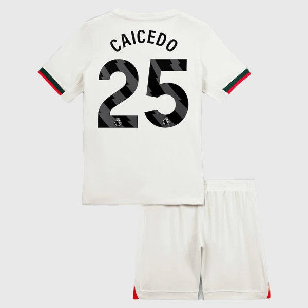 Dres Chelsea Moisés Caicedo 25 Dječji Gostujući 2025/26