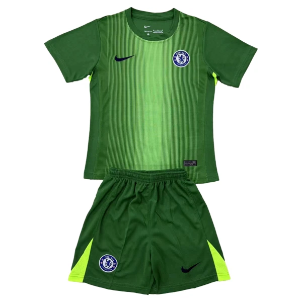 Dres Chelsea Golmanski Dječji 2025/26 Zelena Dres Chelsea Golmanski Dječji 2025/26 Zelena