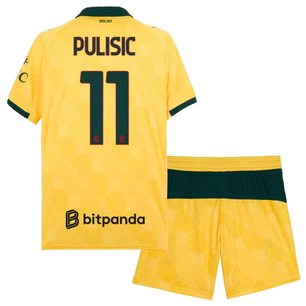 Dres AC Milan Christian Pulišić 11 Dječji Treći 2025/26 Dres AC Milan Christian Pulišić 11 Dječji Treći 2025/26