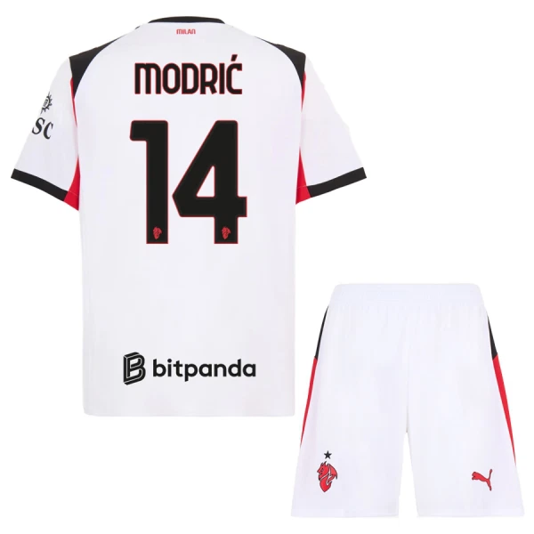 Dres AC Milan Luka Modric 14 Dječji Gostujući 2025/26
