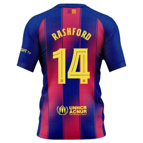 Dres FC Barcelona Marcus Rashford 14 Dječji Treći 2025/26