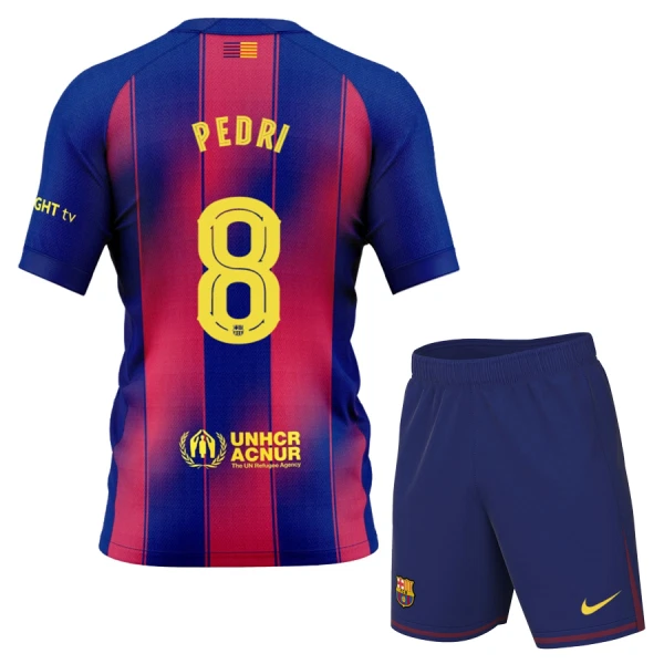 Dres FC Barcelona Pedri 8 Dječji Domaći 2025/26 Dres FC Barcelona Pedri 8 Dječji Domaći 2025/26