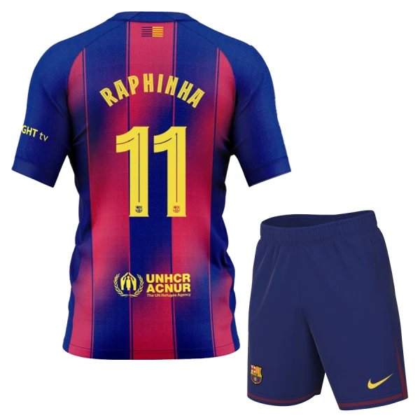Dres FC Barcelona Raphinha 11 Dječji Domaći 2025/26