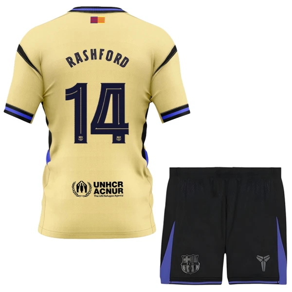 Dres FC Barcelona x Kobe Bryant Marcus Rashford 14 Dječji Gostujući 2025/26