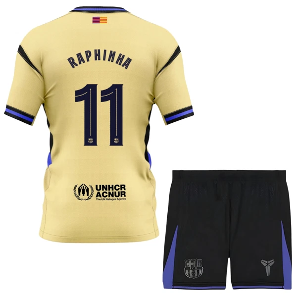 Dres FC Barcelona x Kobe Bryant Raphinha 11 Dječji Gostujući 2025/26