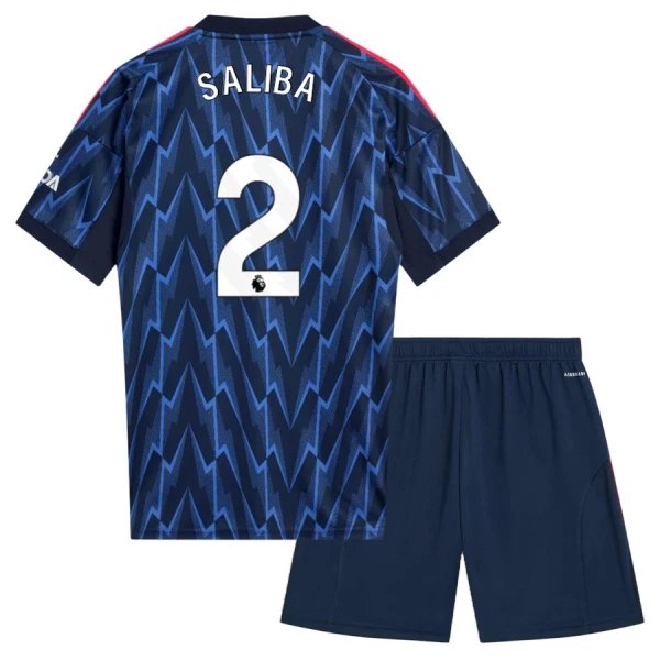 Dres Arsenal Saliba 2 Dječji Gostujući 2025/26