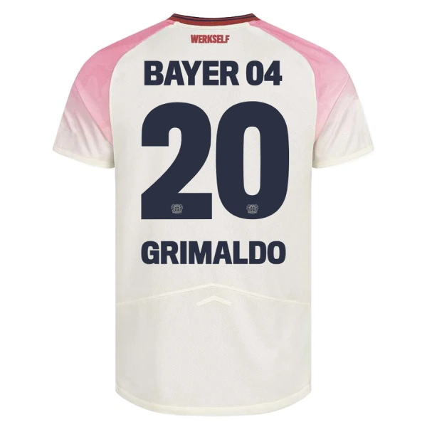 Dres Bayer 04 Leverkusen Alejandro Grimaldo 20 Dječji Gostujući 2025/26