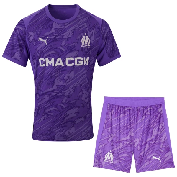 Dres Olympique Marseille Golmanski Dječji 2025/26 Ljubičica