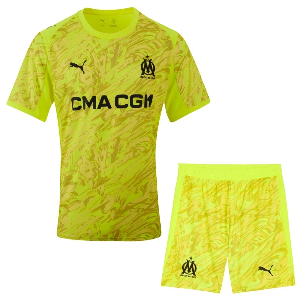 Dres Olympique Marseille Golmanski Dječji 2025/26 Žuti Dres Olympique Marseille Golmanski Dječji 2025/26 Žuti