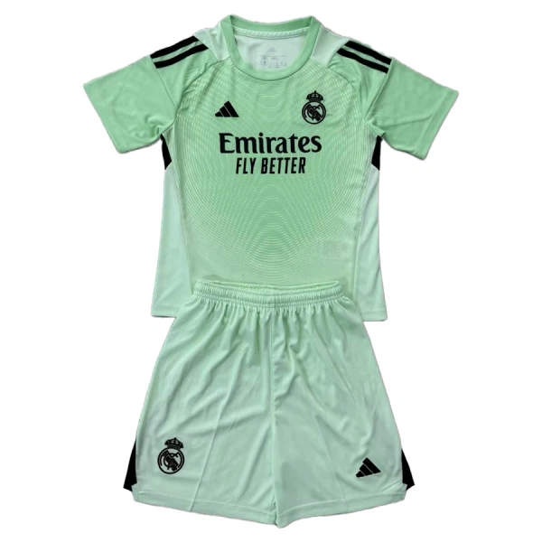 Dres Real Madrid Golmanski Dječji 2025/26 Zelena Dres Real Madrid Golmanski Dječji 2025/26 Zelena