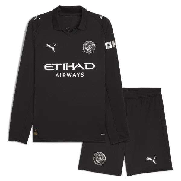 Dres Manchester City Dječji Gostujući 2025/26 Dugi Rukav