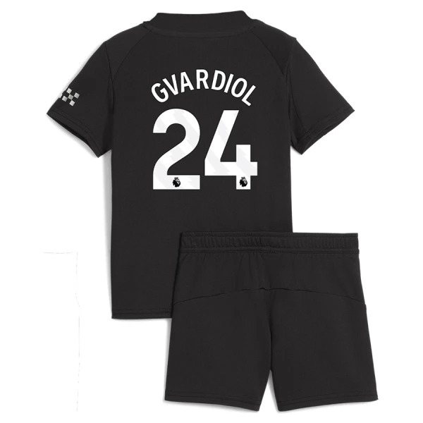 Dres Manchester City Josko Gvardiol 24 Dječji Gostujući 2025/26 Dres Manchester City Josko Gvardiol 24 Dječji Gostujući 2025/26