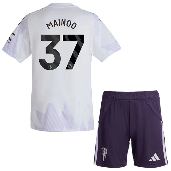 Dres Manchester United Mainoo 37 Dječji Gostujući 2025/26 Dres Manchester United Mainoo 37 Dječji Gostujući 2025/26