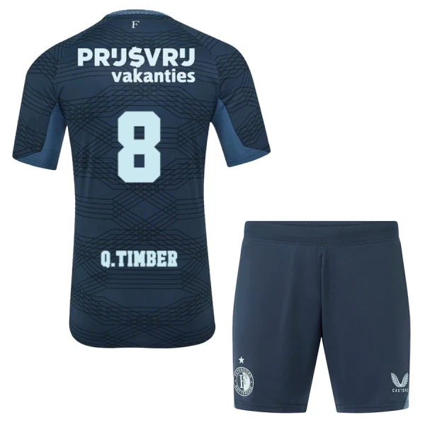 Dres Feyenoord Rotterdam Q. Timber 8 Dječji Gostujući 2025/26 Dres Feyenoord Rotterdam Q. Timber 8 Dječji Gostujući 2025/26