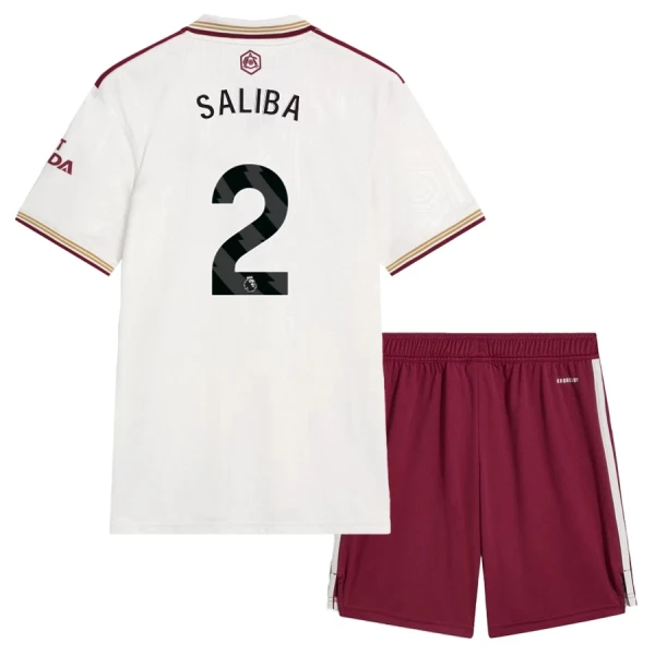 Dres Arsenal Saliba 2 Dječji Treći 2025/26