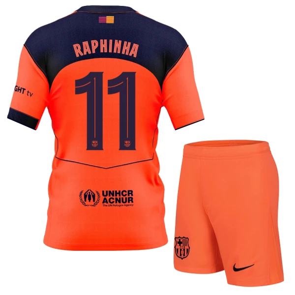 Dres FC Barcelona Raphinha 11 Dječji Treći 2025/26 Dres FC Barcelona Raphinha 11 Dječji Treći 2025/26