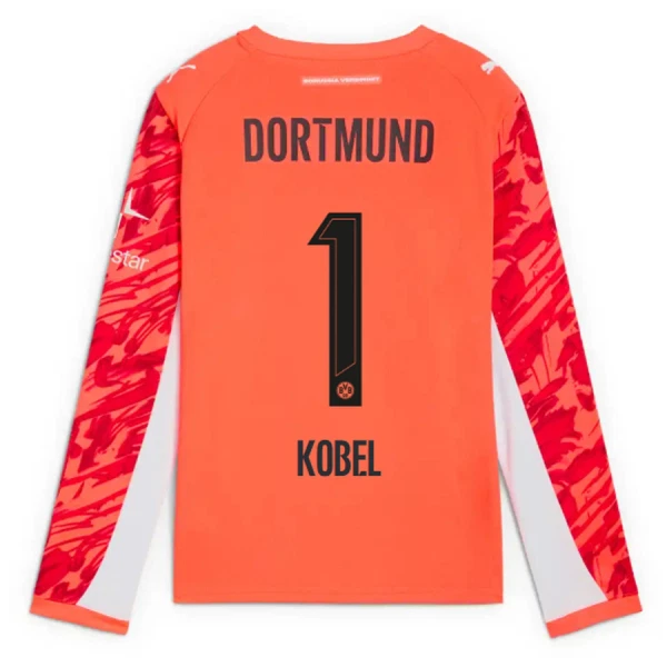 Dres Borussia Dortmund Kobel 1 Golmanski 2025/26 Dugi Rukav Crvena Dres Borussia Dortmund Kobel 1 Golmanski 2025/26 Dugi Rukav Crvena