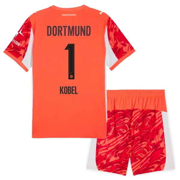 Dres Borussia Dortmund Kobel 1 Golmanski Dječji 2025/26 Crvena