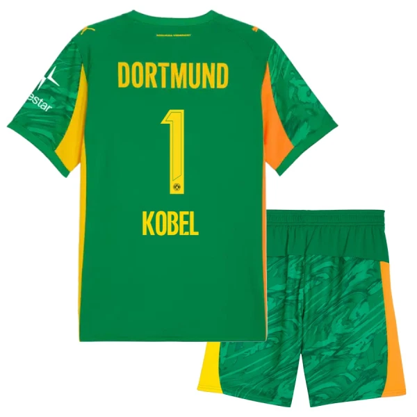 Dres Borussia Dortmund Kobel 1 Golmanski Dječji 2025/26 Zelena Dres Borussia Dortmund Kobel 1 Golmanski Dječji 2025/26 Zelena
