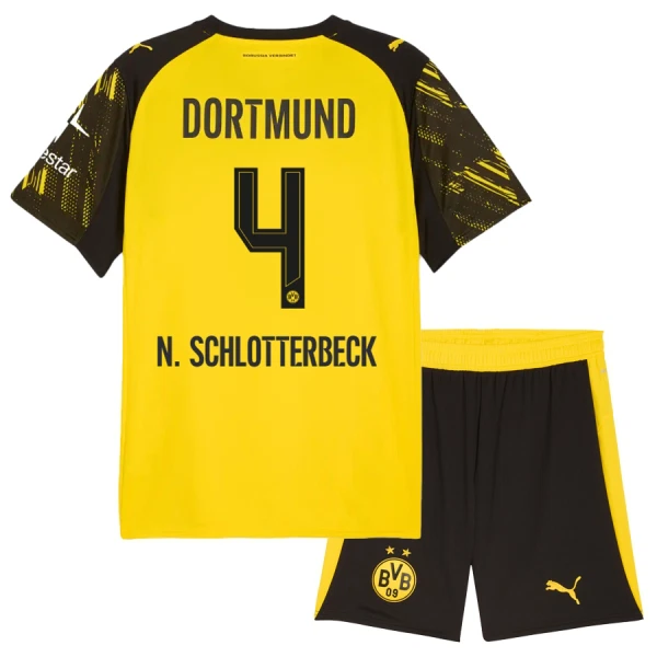 Dres Borussia Dortmund Nico Schlotterbeck 4 Dječji Domaći 2025/26 Dres Borussia Dortmund Nico Schlotterbeck 4 Dječji Domaći 2025/26