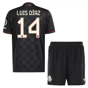 Dres FC Bayern Munich Luis Díaz 14 Dječji Treći 2025/26 Dres FC Bayern Munich Luis Díaz 14 Dječji Treći 2025/26