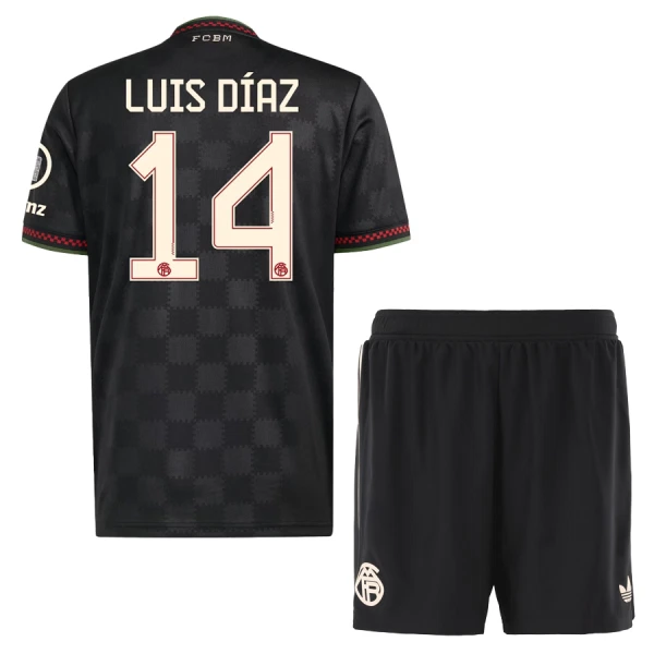 Dres FC Bayern Munich Luis Díaz 14 Dječji Treći 2025/26 Dres FC Bayern Munich Luis Díaz 14 Dječji Treći 2025/26