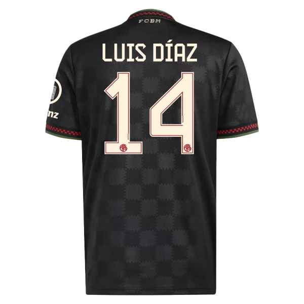 Dres FC Bayern Munich Luis Díaz 14 Treći 2025/26 Dres FC Bayern Munich Luis Díaz 14 Treći 2025/26