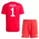 Dres FC Bayern Munich Manuel Neuer 1 Golmanski Dječji 2025/26 Crvena Dres FC Bayern Munich Manuel Neuer 1 Golmanski Dječji 2025/26 Crvena