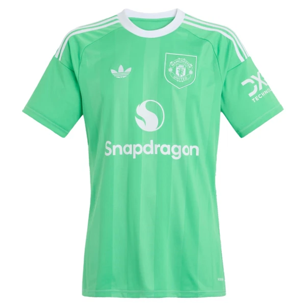 Dres Manchester United Golmanski Dječji 2025/26 Zelena