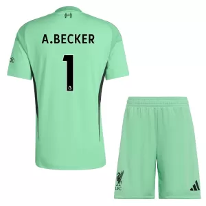 Dres Liverpool Alisson Becker 1 Golmanski Dječji 2025/26 Zelena Dres Liverpool Alisson Becker 1 Golmanski Dječji 2025/26 Zelena