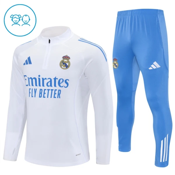 Real Madrid Komplet Trenirke za Treniranje Dječji 2025/26 Bijela