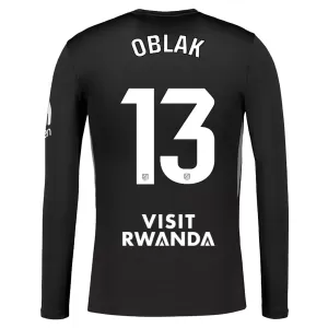 Dres Atlético Madrid Jan Oblak 13 Golmanski 2025/26 Dugi Rukav Crno Dres Atlético Madrid Jan Oblak 13 Golmanski 2025/26 Dugi Rukav Crno